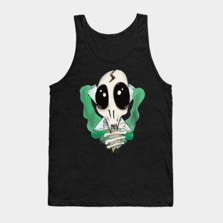 Weird Science Lab Alien Skull and Cross Test Tubes Tank Top